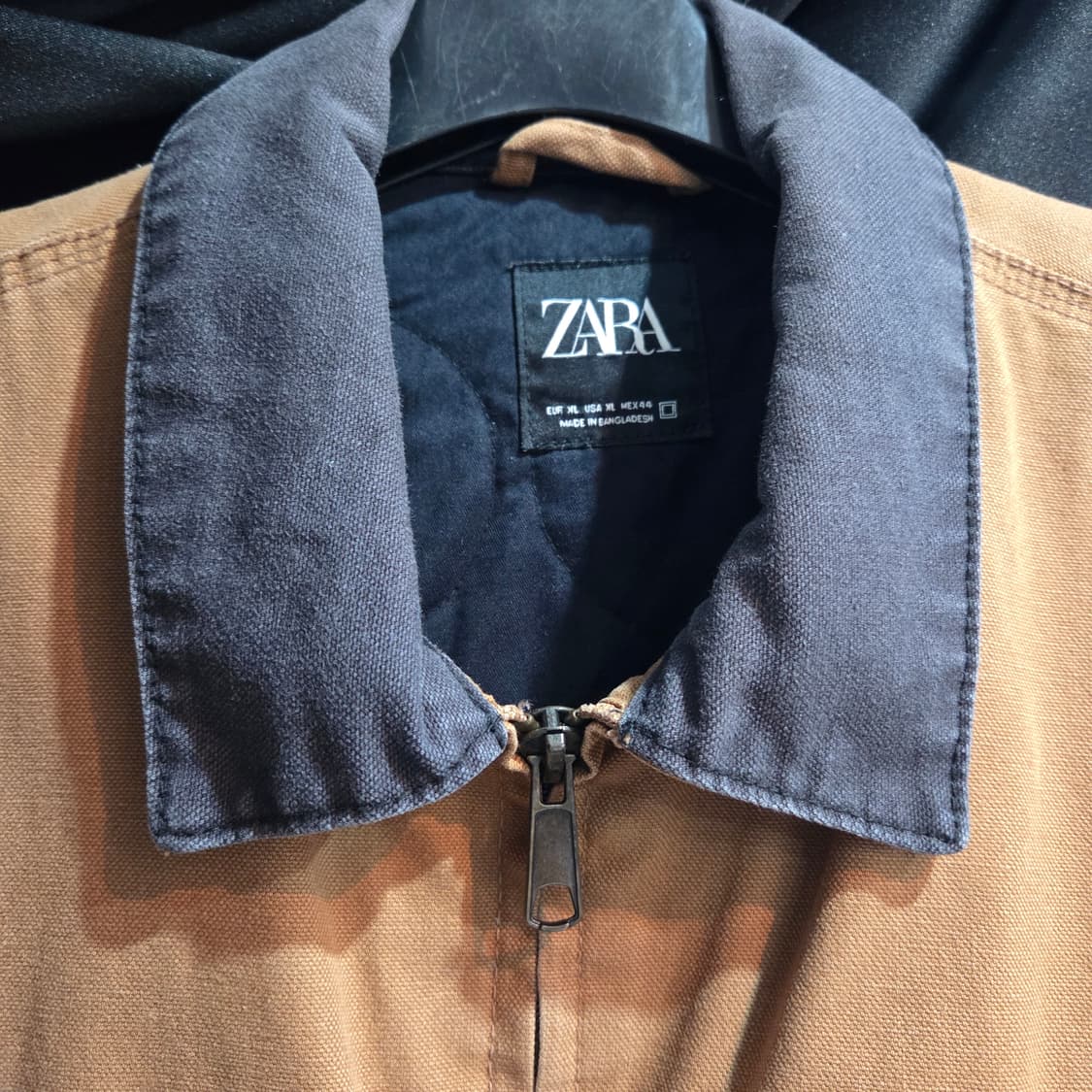 자라 스트럭처 점퍼 샌드베이지 상품이미지3