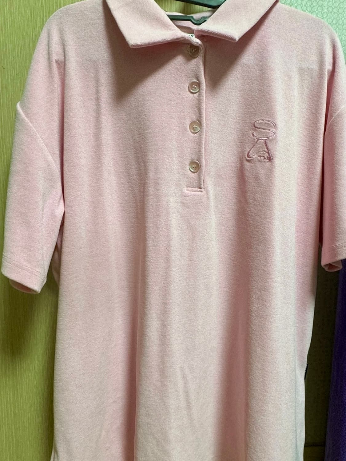 스컬프터 타월폴로탑 베이비핑크  상품이미지6