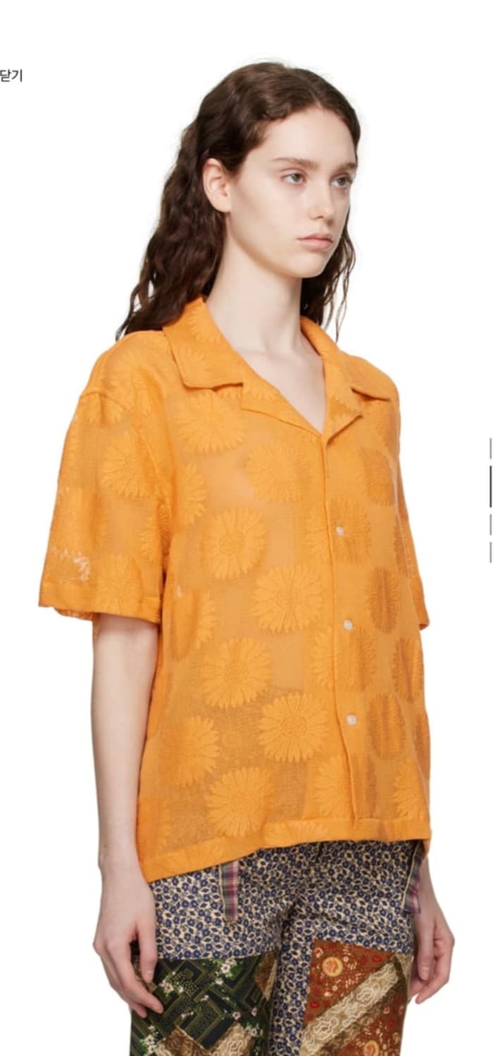 보디 선플라워 자수 셔츠 상품이미지1