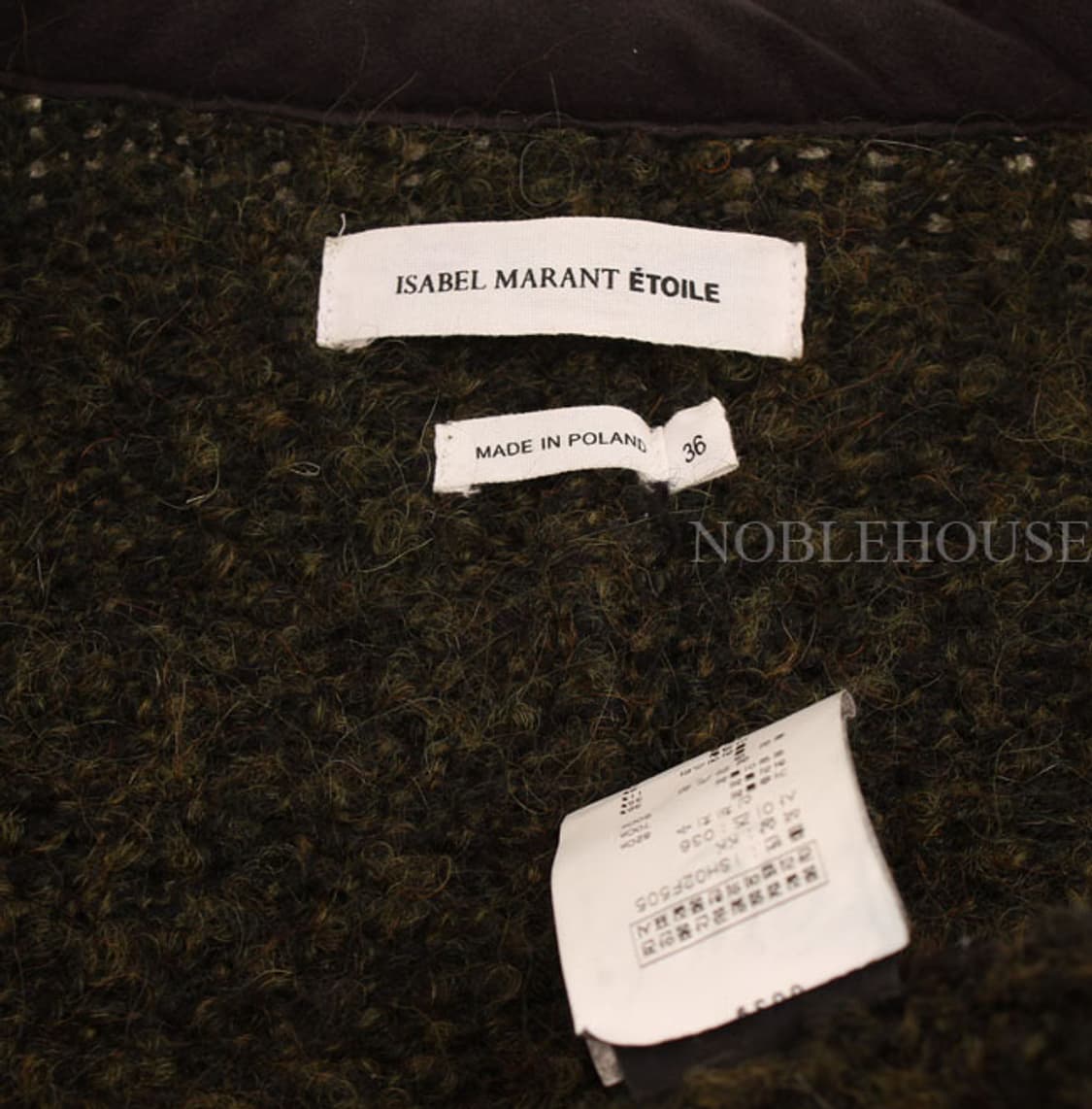 이자벨마랑 에뚜알 카키 부클 니트 반코트(36) 상품이미지3