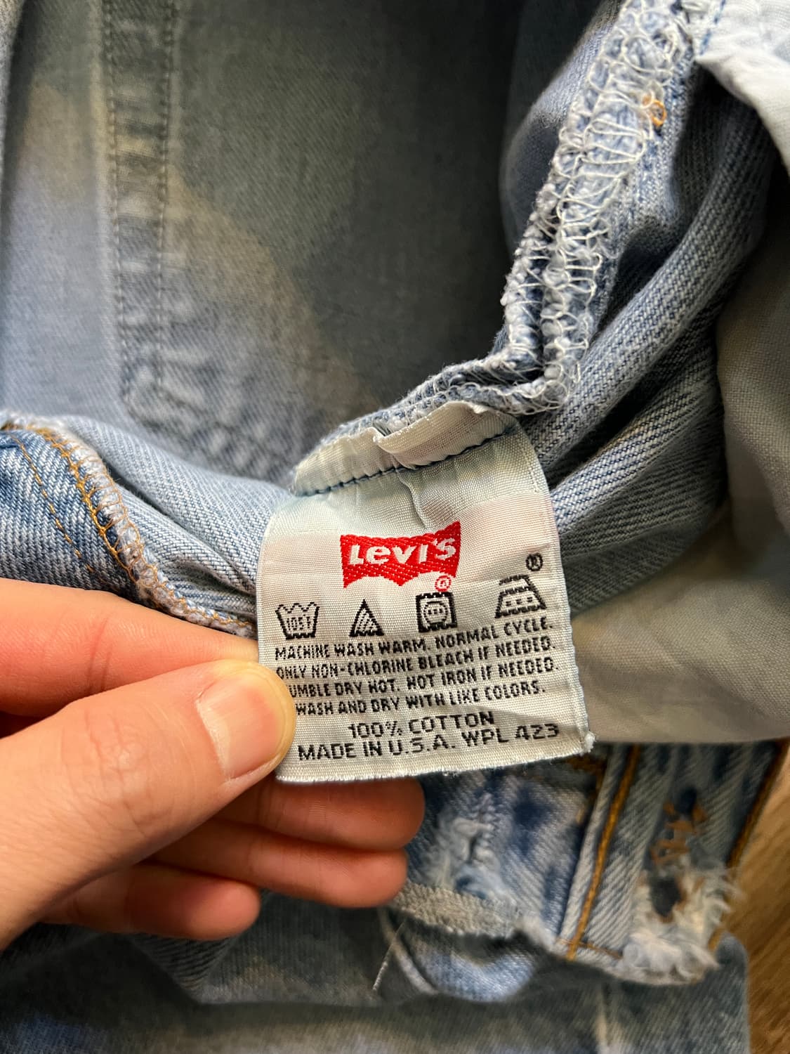 [32]90's 리바이스 501 Made in USA 데님 팬츠 S31 상품이미지7