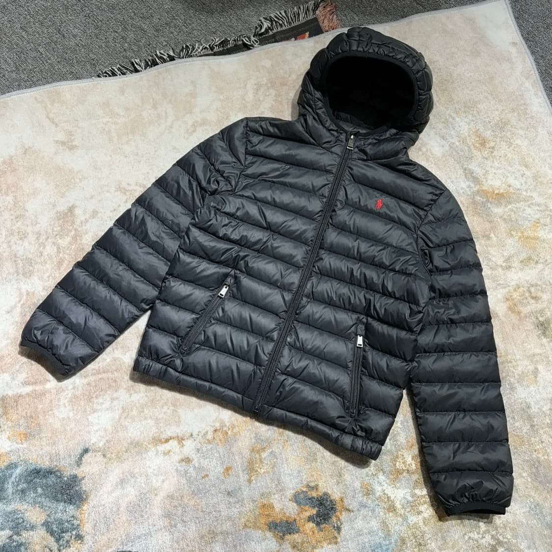 폴로 랄프로렌 빈티지 블랙 경량패딩  상품이미지1