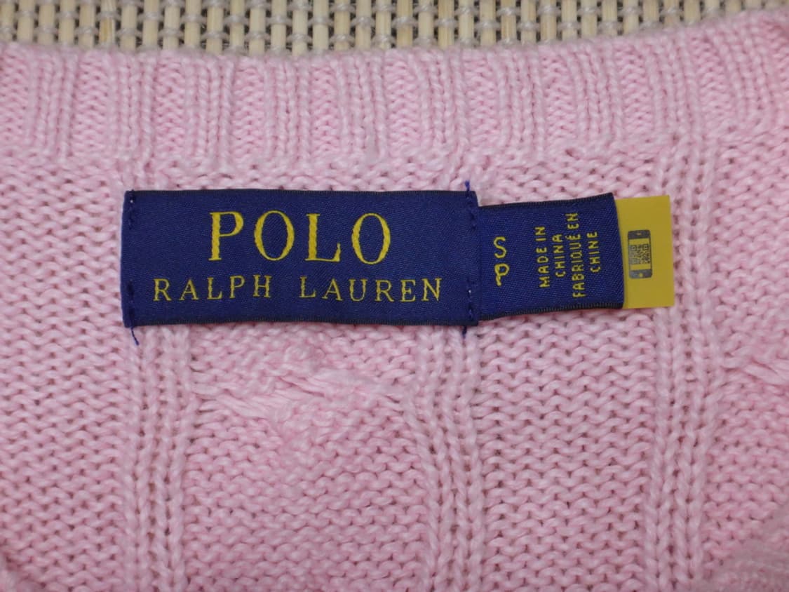 (M/95) 폴로랄프로렌 남성 라운드 꽈배기 면 니트 상품이미지7