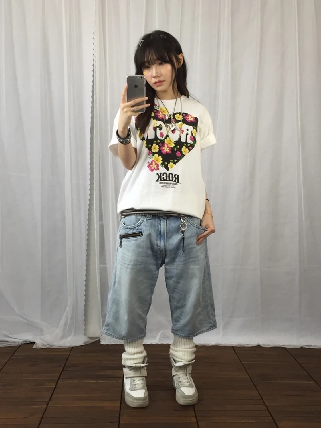 2015 Rock in Japan Floral Tee White 상품이미지1
