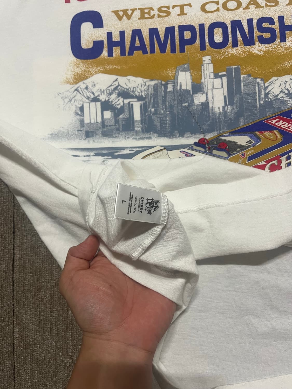 체리la 챔피언쉽 티셔츠 L사이즈 상품이미지3