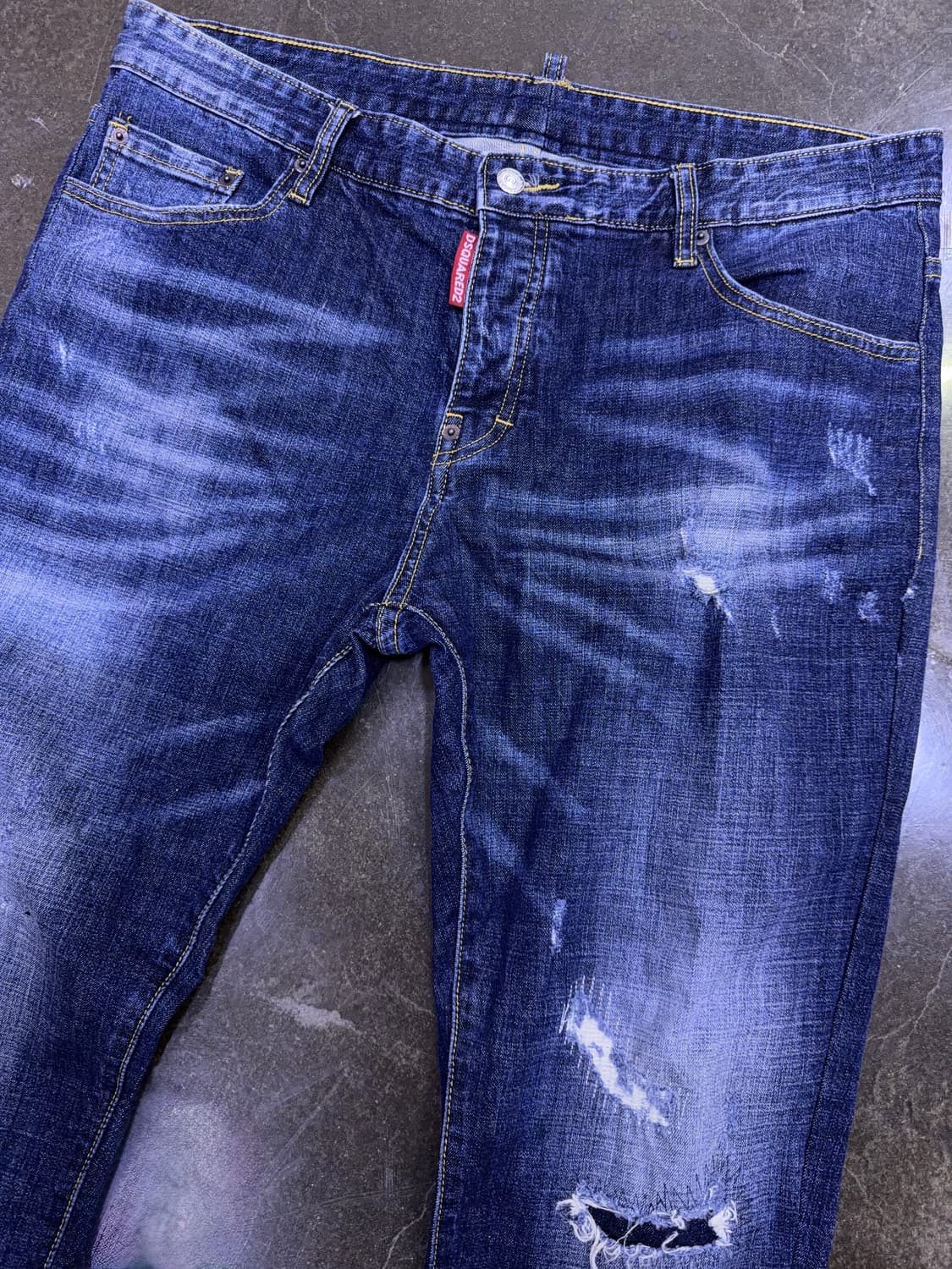 디스퀘어드2 스케이터진 빈티지 데미지 워싱 데님 청바지 52 상품이미지3