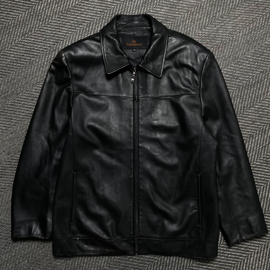 Solomon 아카이브 램스킨 싱글 라이더 레더 가죽 자켓o 5280 상품이미지1