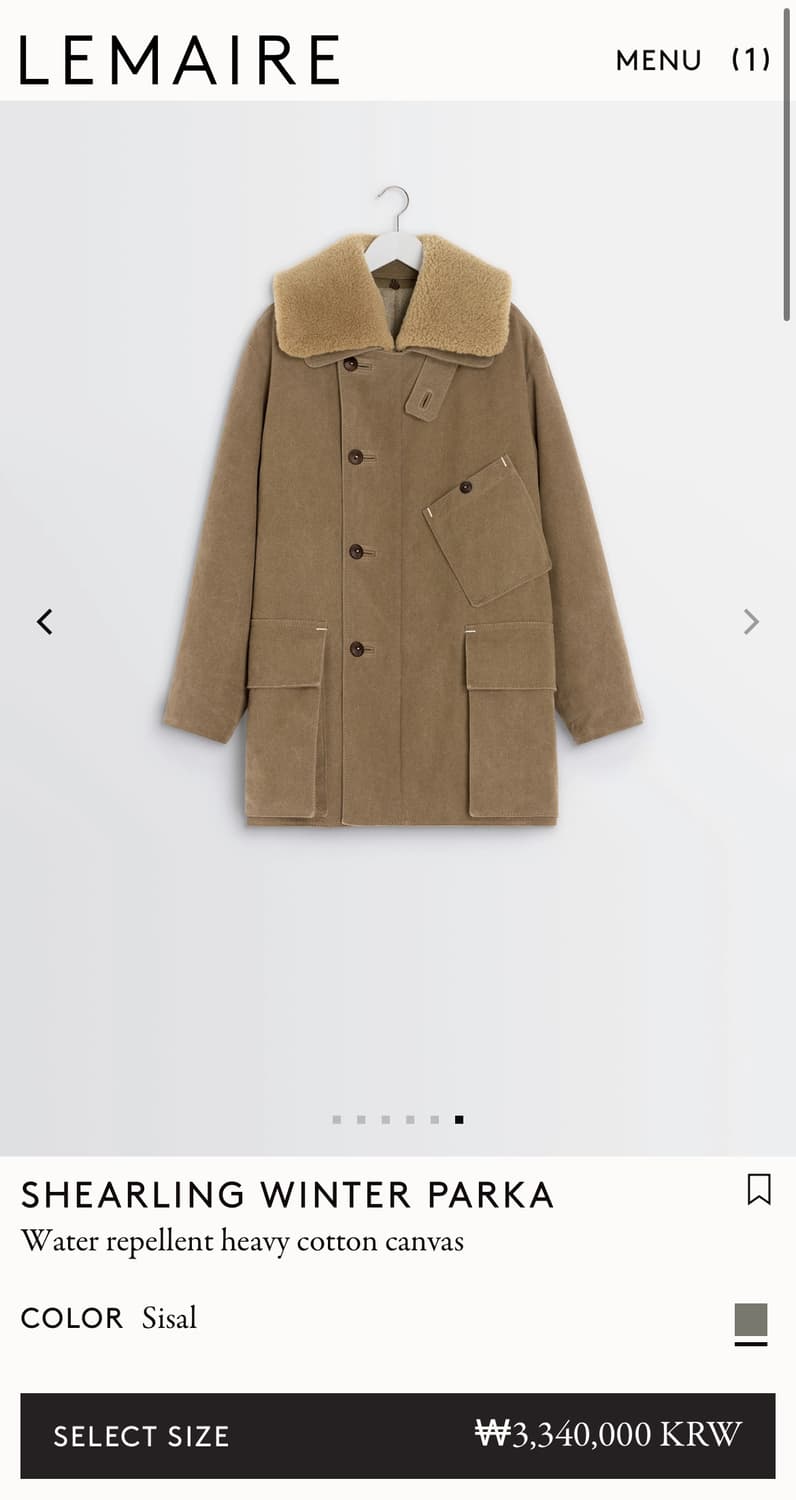 [48]르메르 25fw 시어링 윈터 파카/시살 상품이미지7