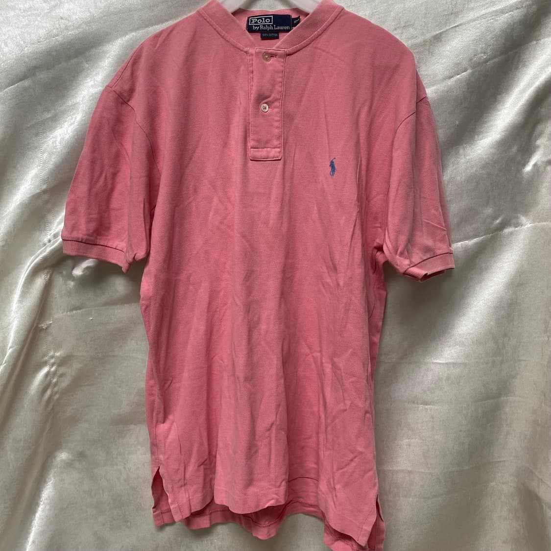 폴로 랄프로렌 헨리넥 티셔츠 핑크 100 상품이미지1