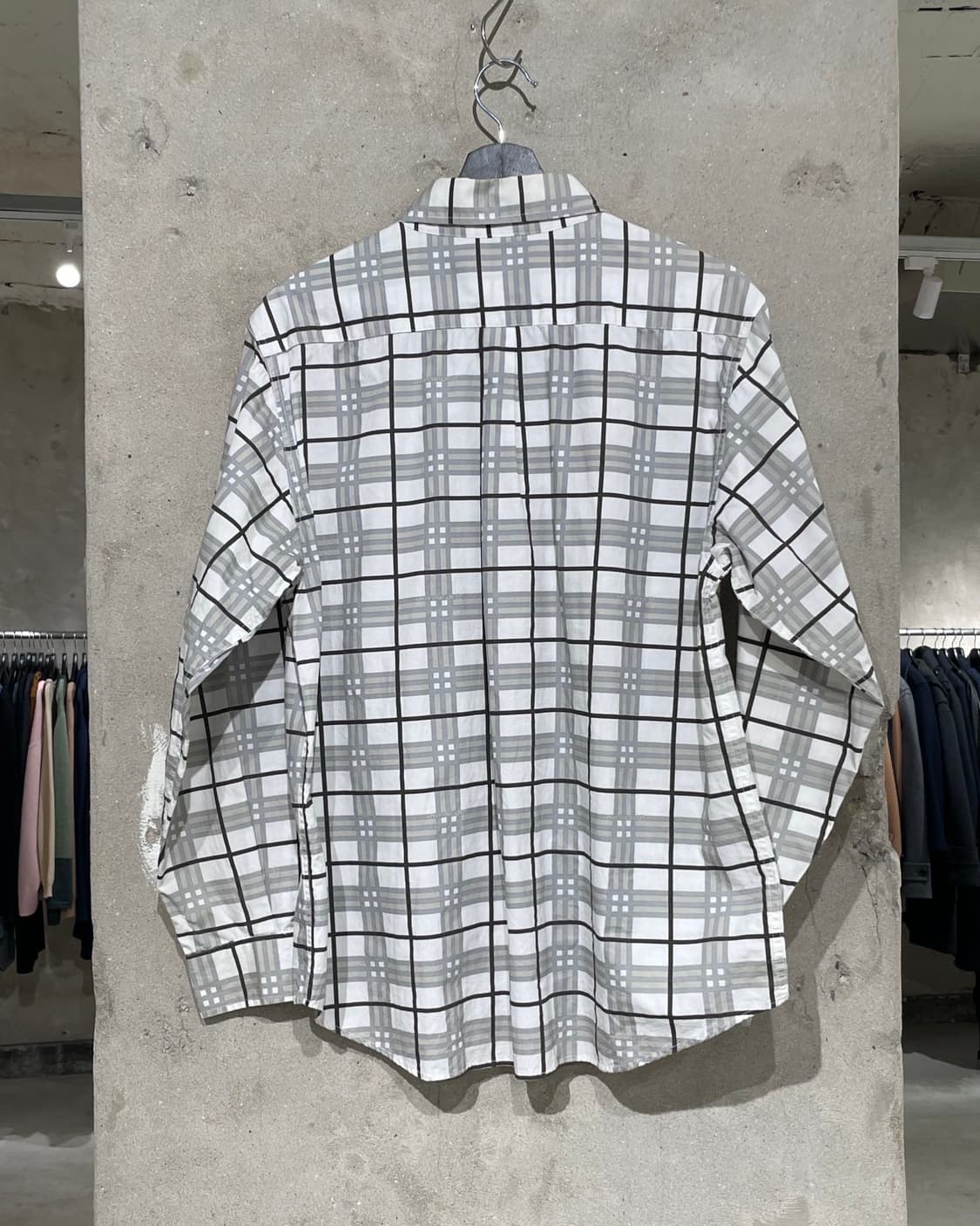 옥토퍼스 아미 로고 싱글 포켓 체크 코튼 셔츠 상품이미지6