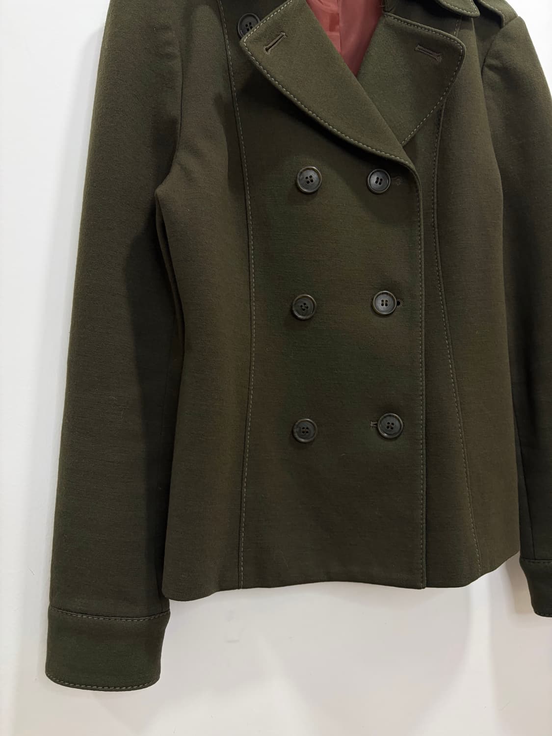 Plein de vie 카키 스티치 더블 자켓 상품이미지8