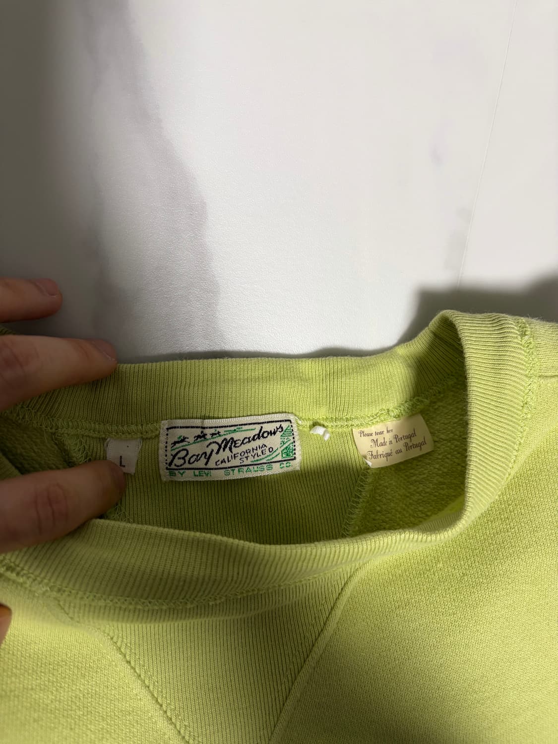 LVC 베이메도우 스웻셔츠 애플그린 L사이즈 상품이미지3