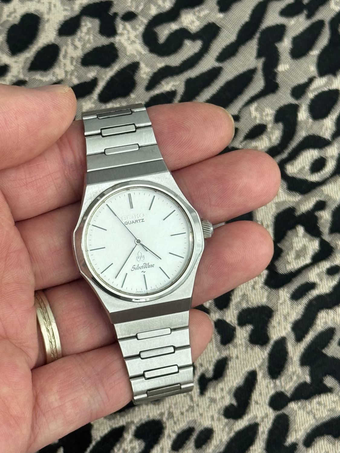 80s 빈티지 세이코 실버웨이브 쿼츠 상품이미지9