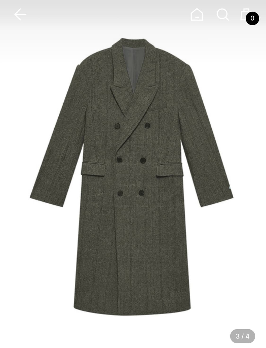 인스턴트펑크 오버사이즈 헤링본 울자켓 브라운 상품이미지1