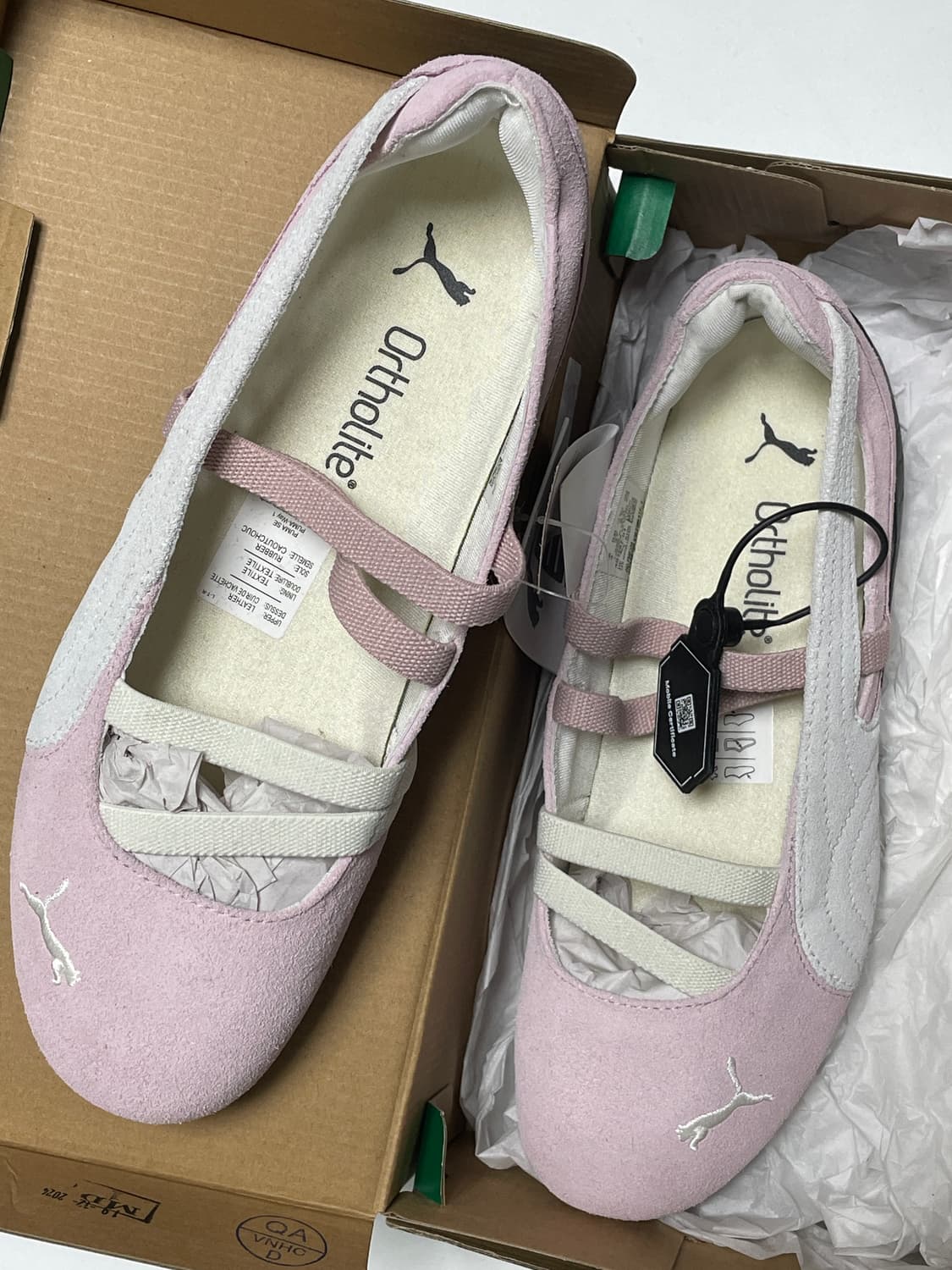 푸마 스피드캣 발렛 핑크 화이트 230 새상품 상품이미지1