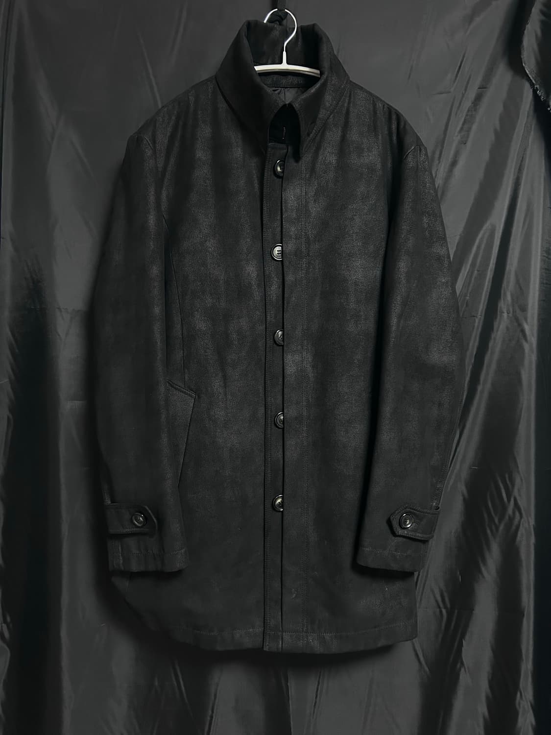 VINO 스웨이드 하이넥 코트 상품이미지4