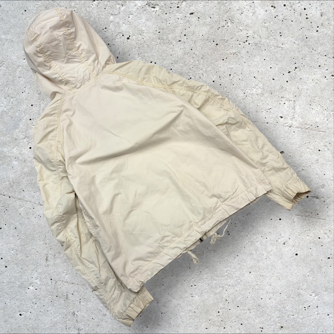 [M] DIESEL 디젤 아이보리색 셔링 수입택 후드 바람막이 D189 상품이미지2