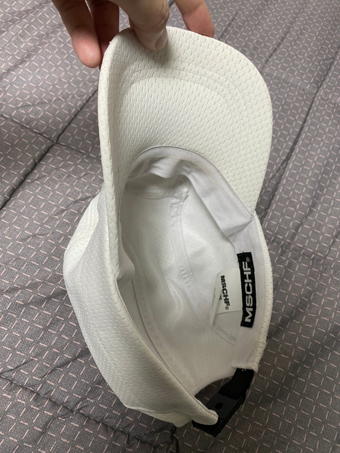 미스치프 롬버스 러닝캡 화이트 상품이미지3