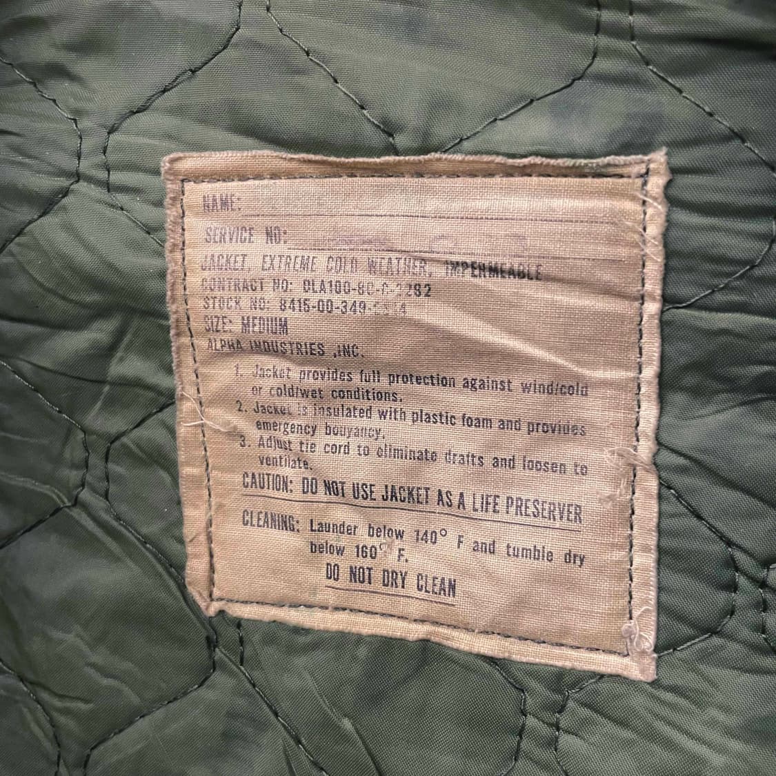 80s 오리지널 U.S NAVY 익스트림 A-1덱 자켓 밀리터리 N511 상품이미지8