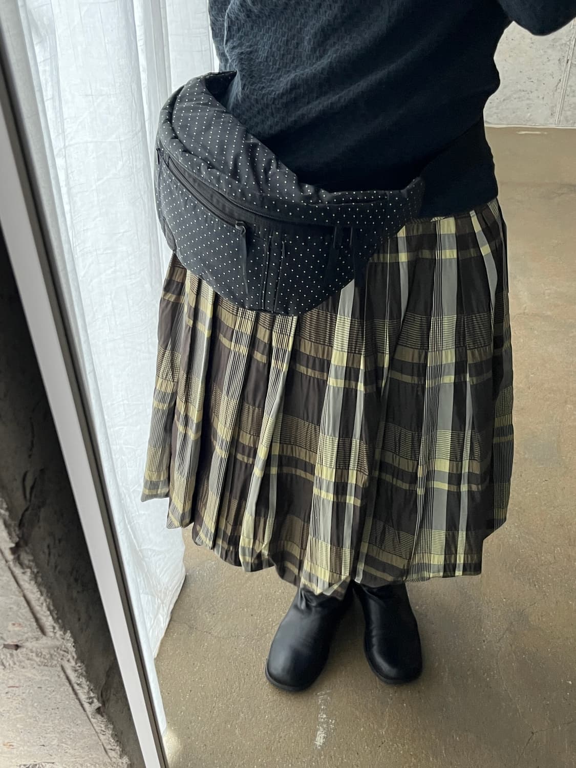 Rene 르네 벌룬스커트 올리브그린 상품이미지6