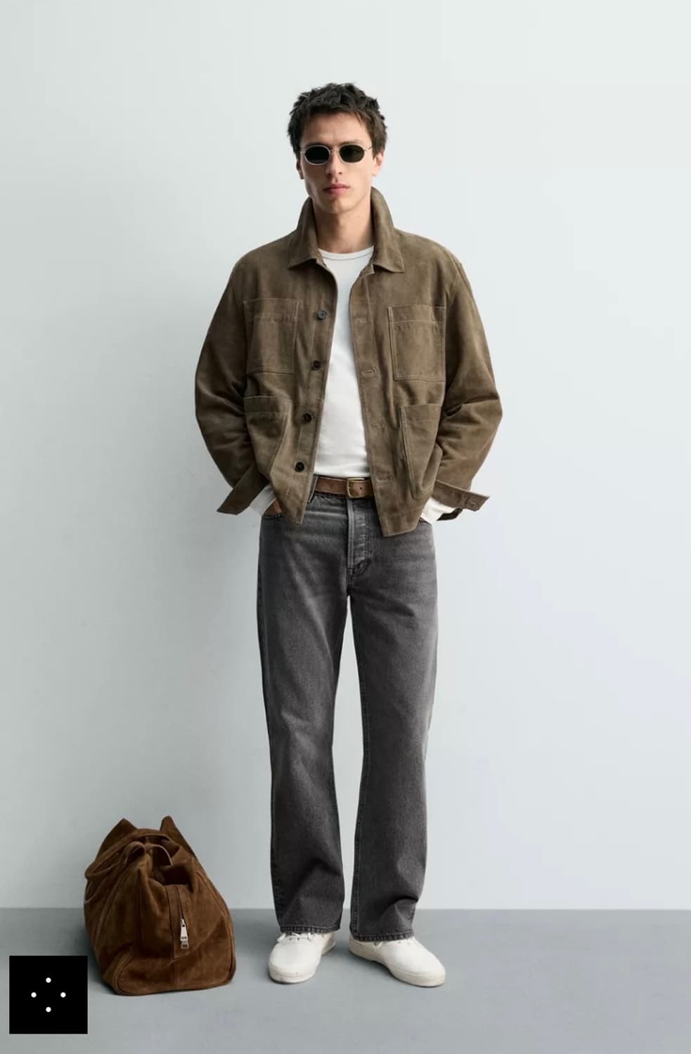 마시모두띠 스플릿 스웨이드 레더 토트백(유니페어, 아담스피치) 상품이미지9