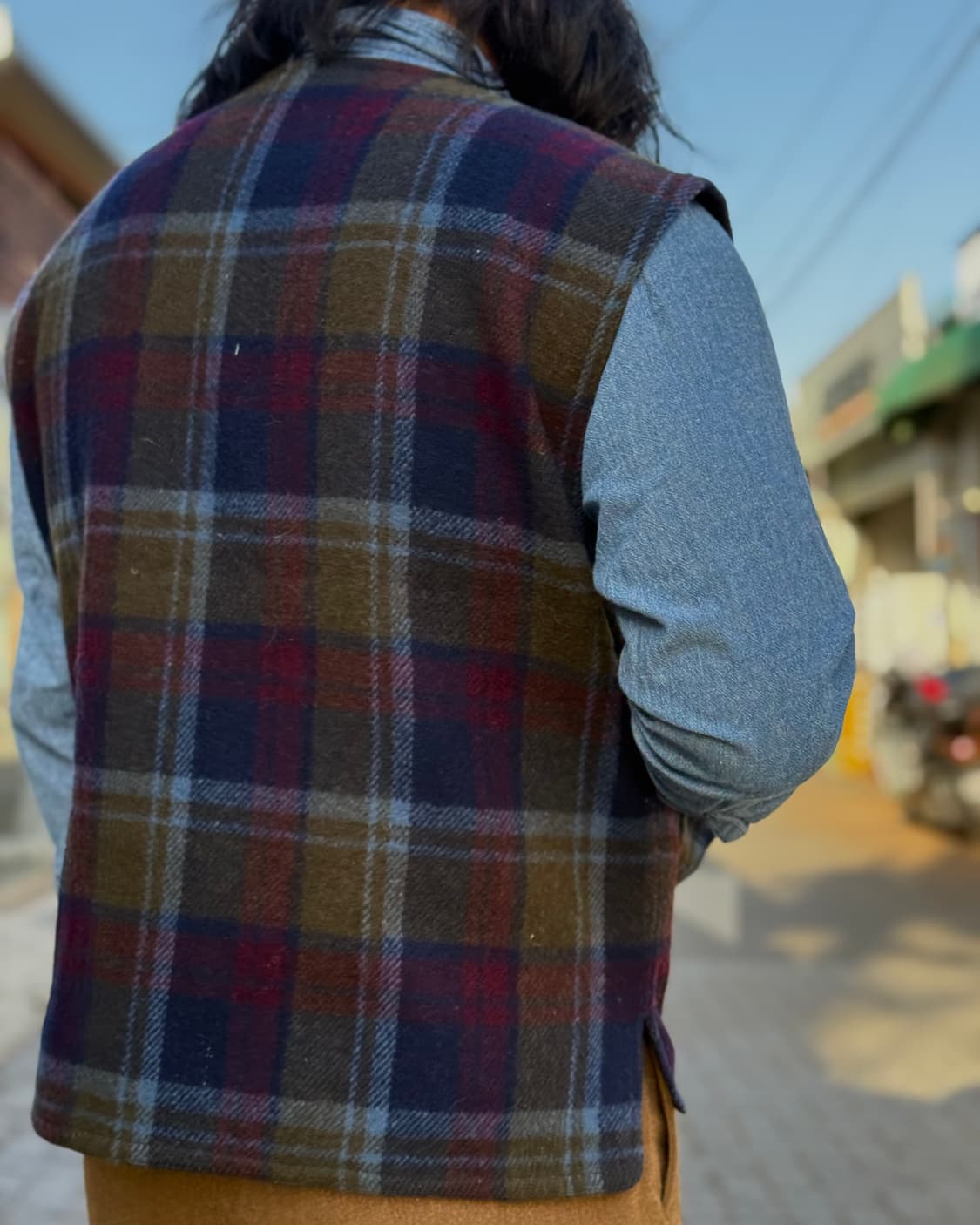 80-90‘s 라이프 어드벤쳐 울 블랜드 헌팅 베스트 L 상품이미지9