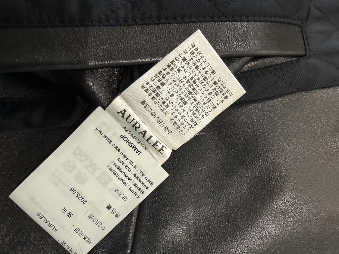 (미착용) 오라리 더블 라이더 자켓 L사이즈 팝니다 상품이미지8