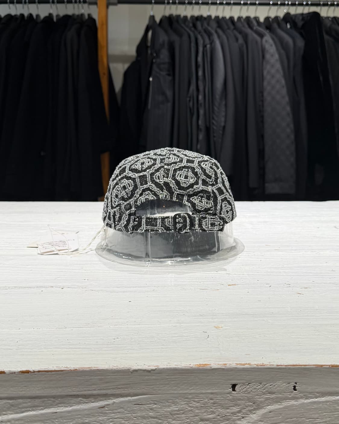 카사블랑카 블랙실버 테니스 클럽 모노그램 패턴 제트 캡 상품이미지4