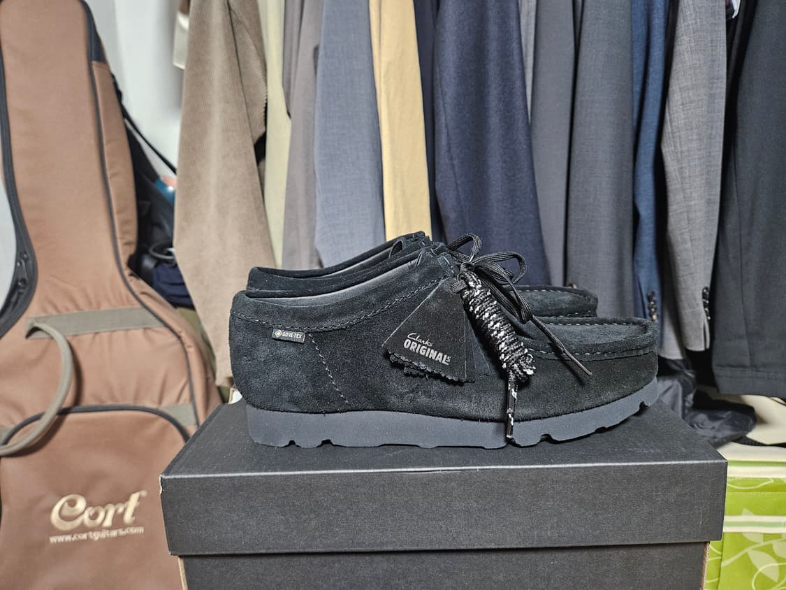 클락스 왈라비 gtx 스웨이드 블랙 uk7.5 상품이미지5