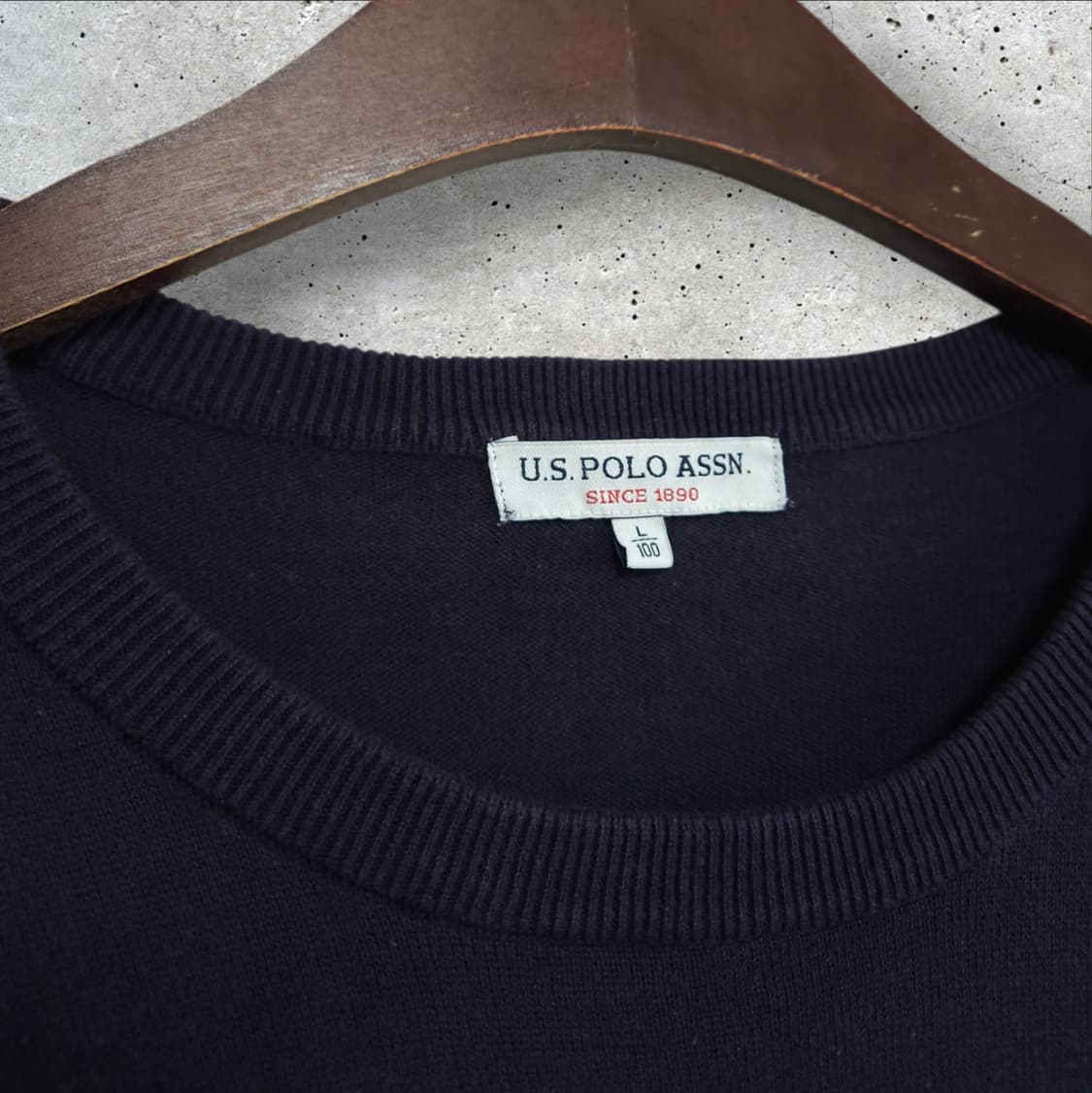 폴로 아센 네이비 니트 (100/L) 상품이미지3