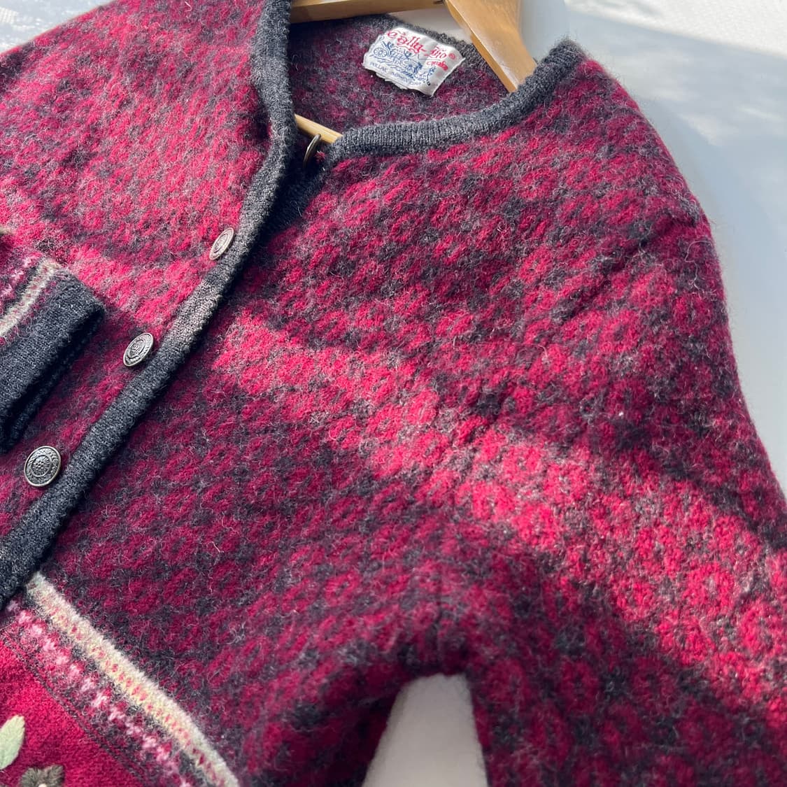 [S] 70s Tally-Ho 울 가디건 상품이미지4