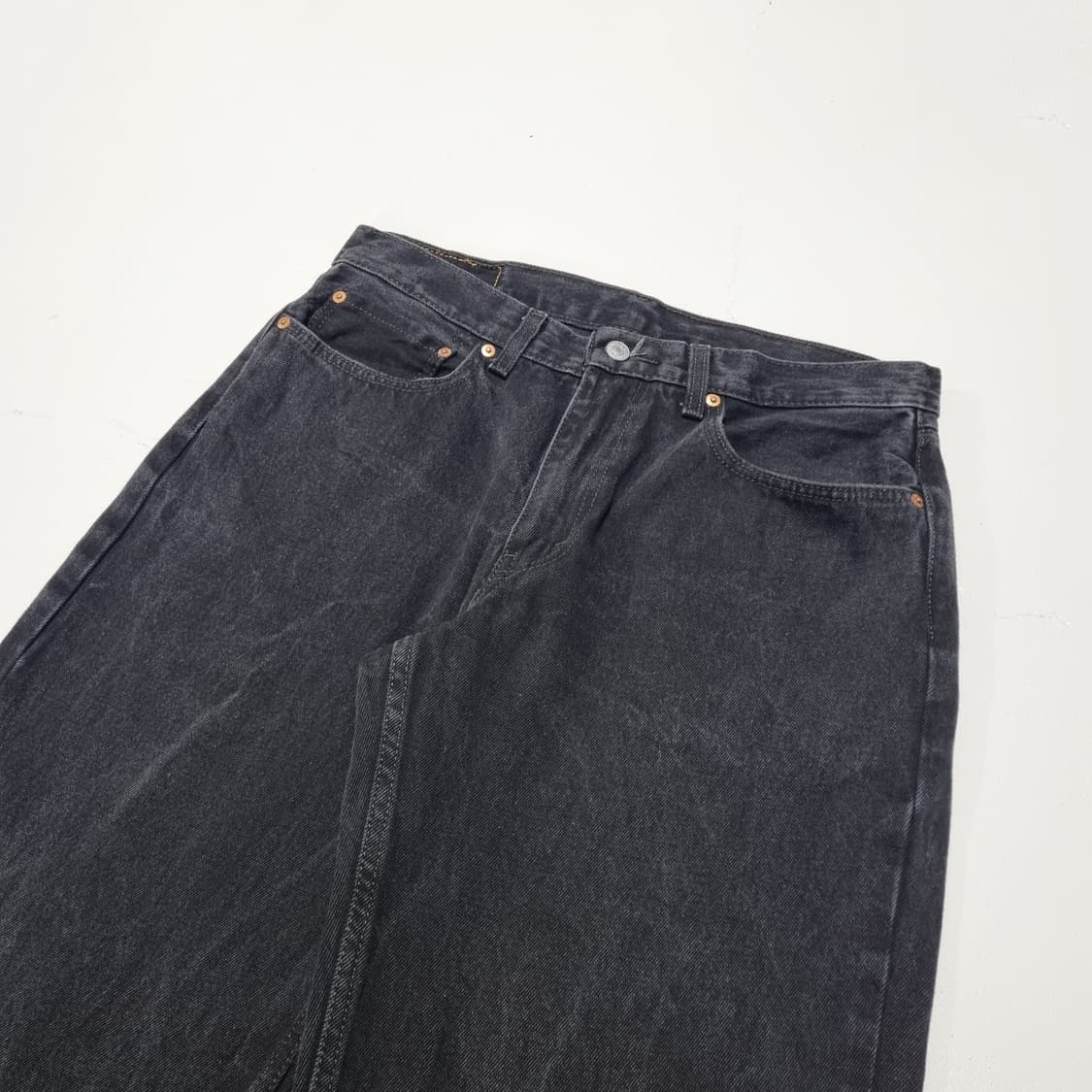 리바이스 550 흑청 데님팬츠 - 34x32 상품이미지5