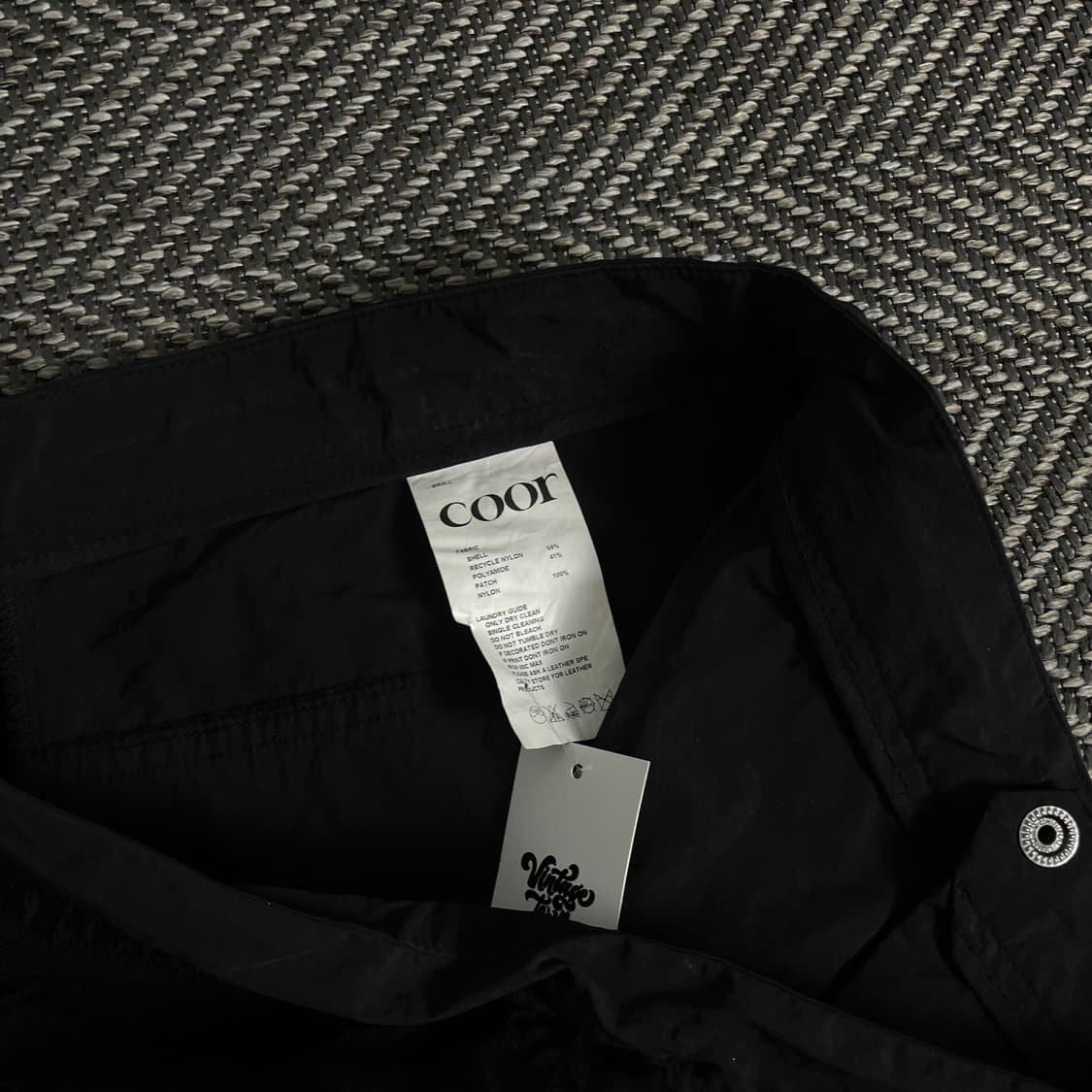 쿠어 유틸리티 지프플랩 디테일 팬츠 블랙y 3561 상품이미지6