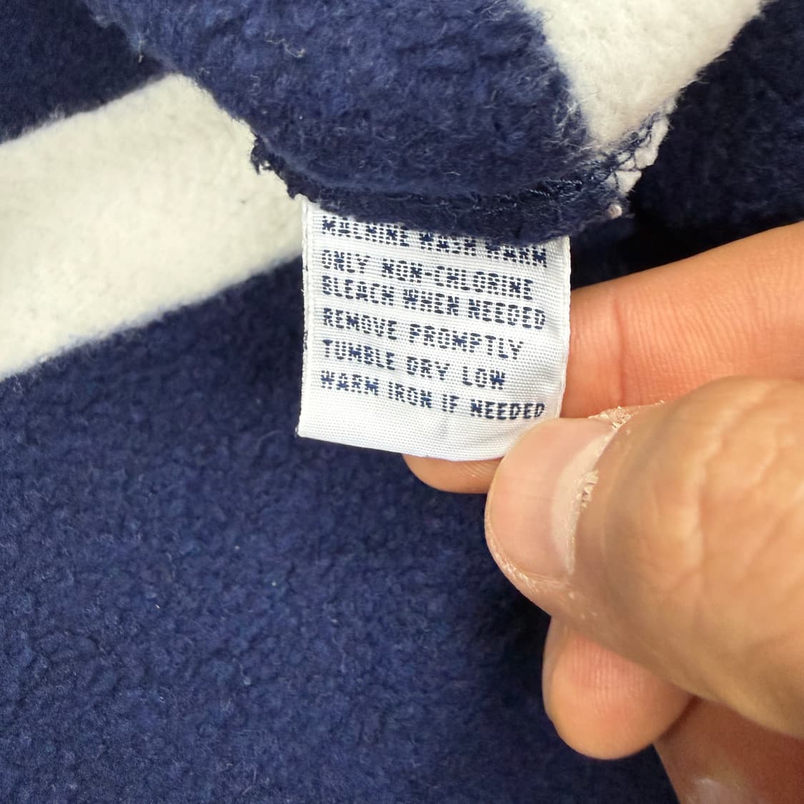 (S)00s 폴로 랄프로렌 아이코닉 스트라이프 럭비티셔츠(네이비) 상품이미지4