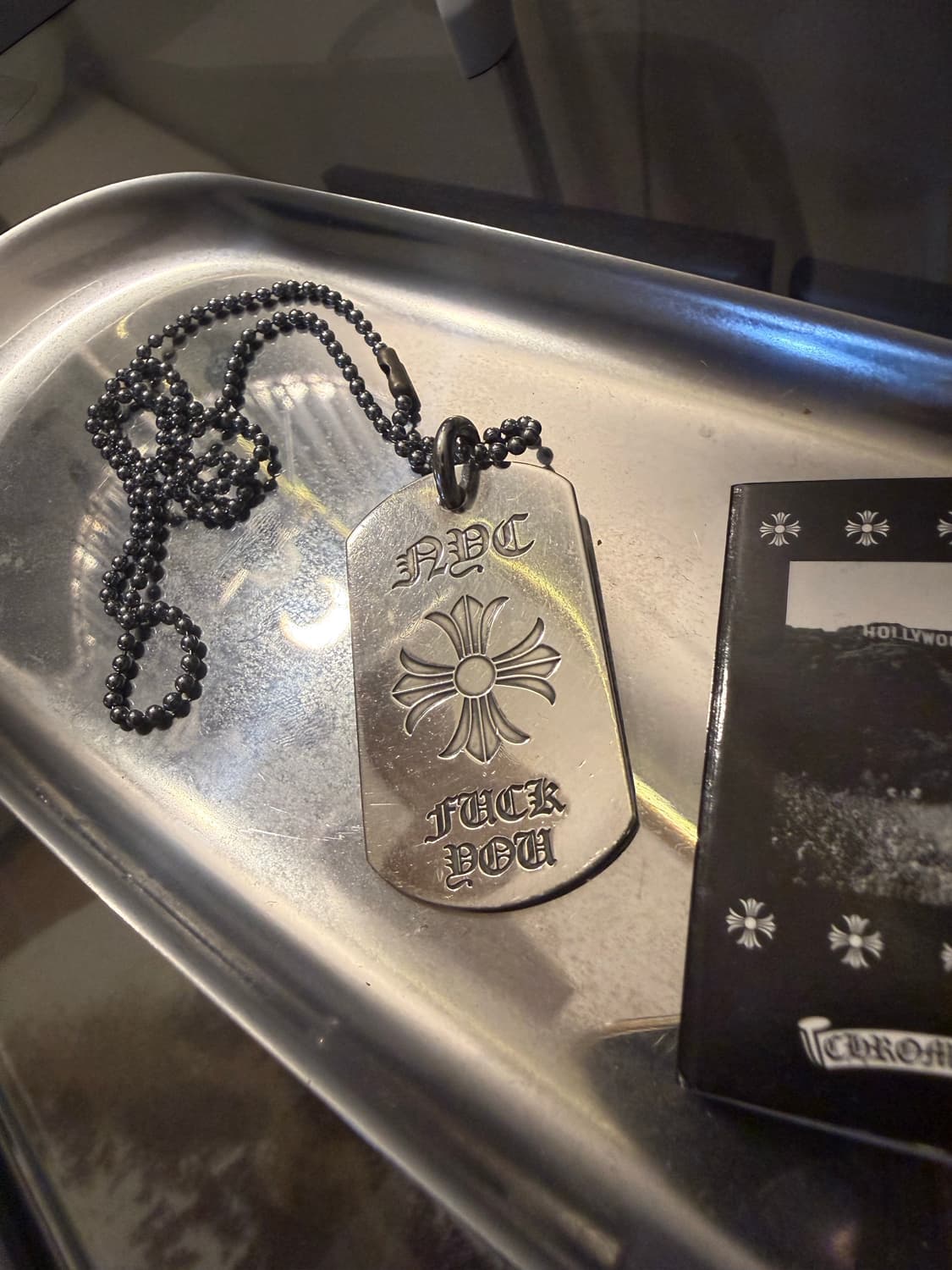 크롬하츠 도그택 퍽유 목걸이 상품이미지1