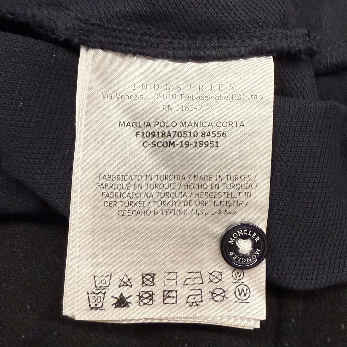 [정품] 몽클레어 네이비 반팔 폴로티셔츠 b15 상품이미지5