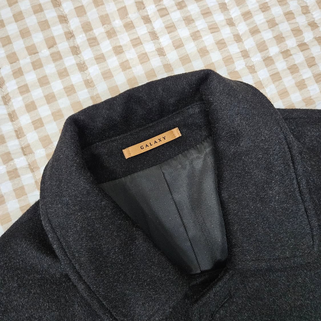 갤럭시 울 캐시미어 하프코트 남자100 상품이미지2