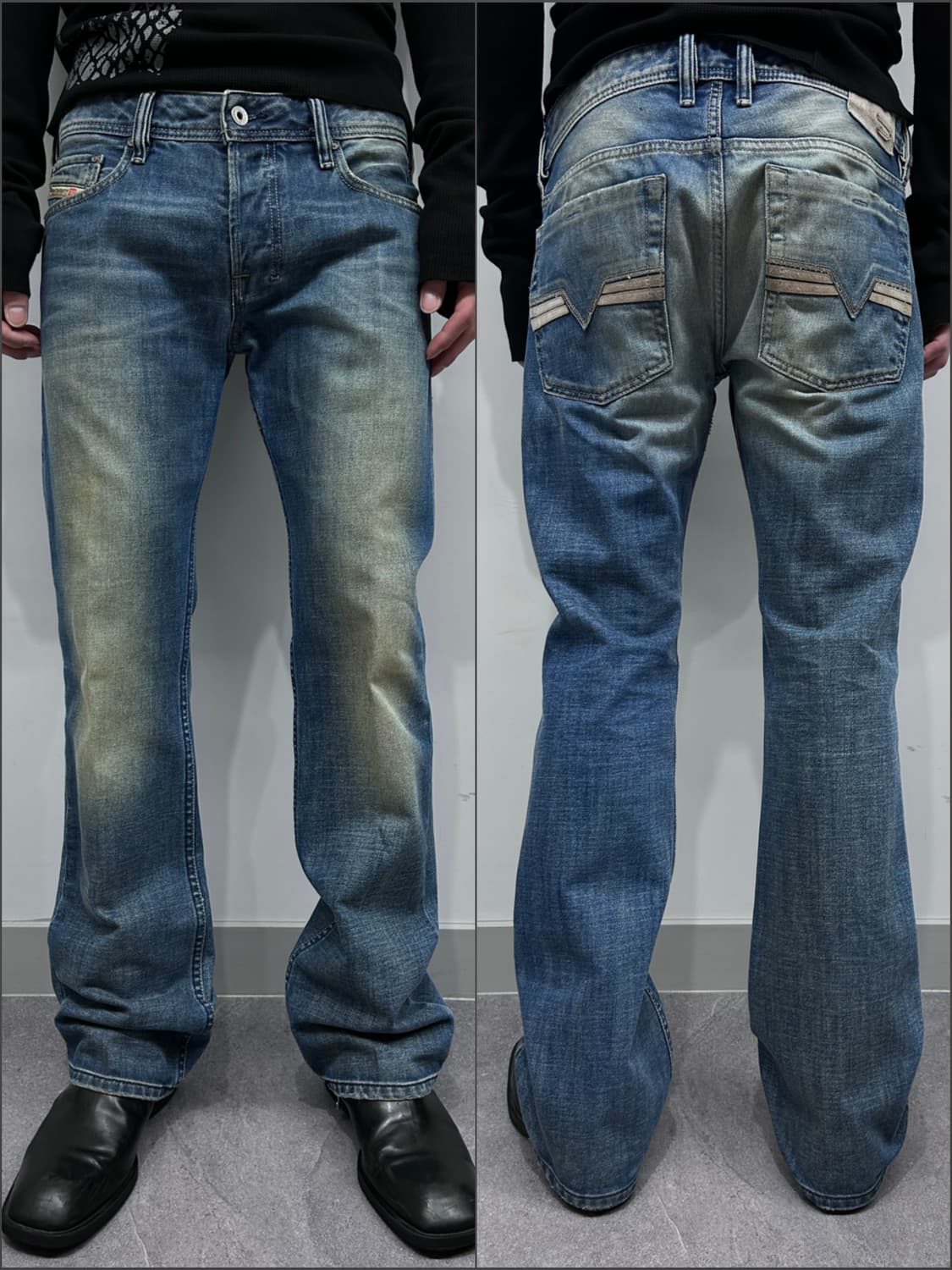 디젤 자티니 미드 워싱 데님 팬츠 상품이미지1