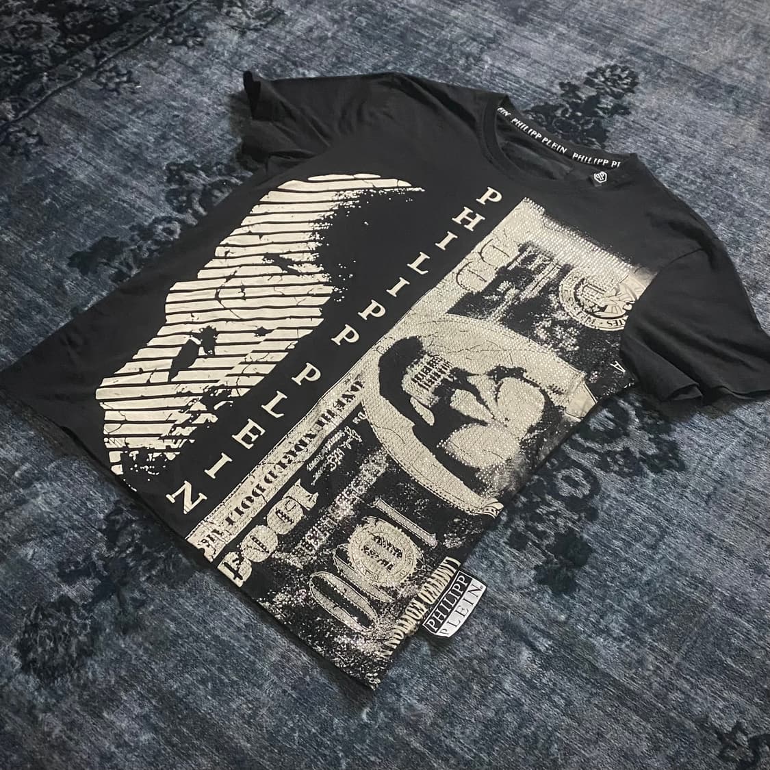 ‘Philipp Plein’ Skull Printing T-Shirt 상품이미지4