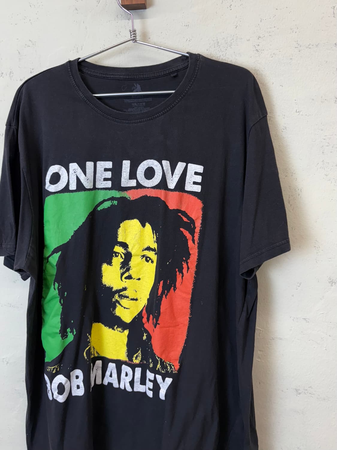 밥 말리 ONE LOVE 블랙 반팔 티셔츠 상품이미지2