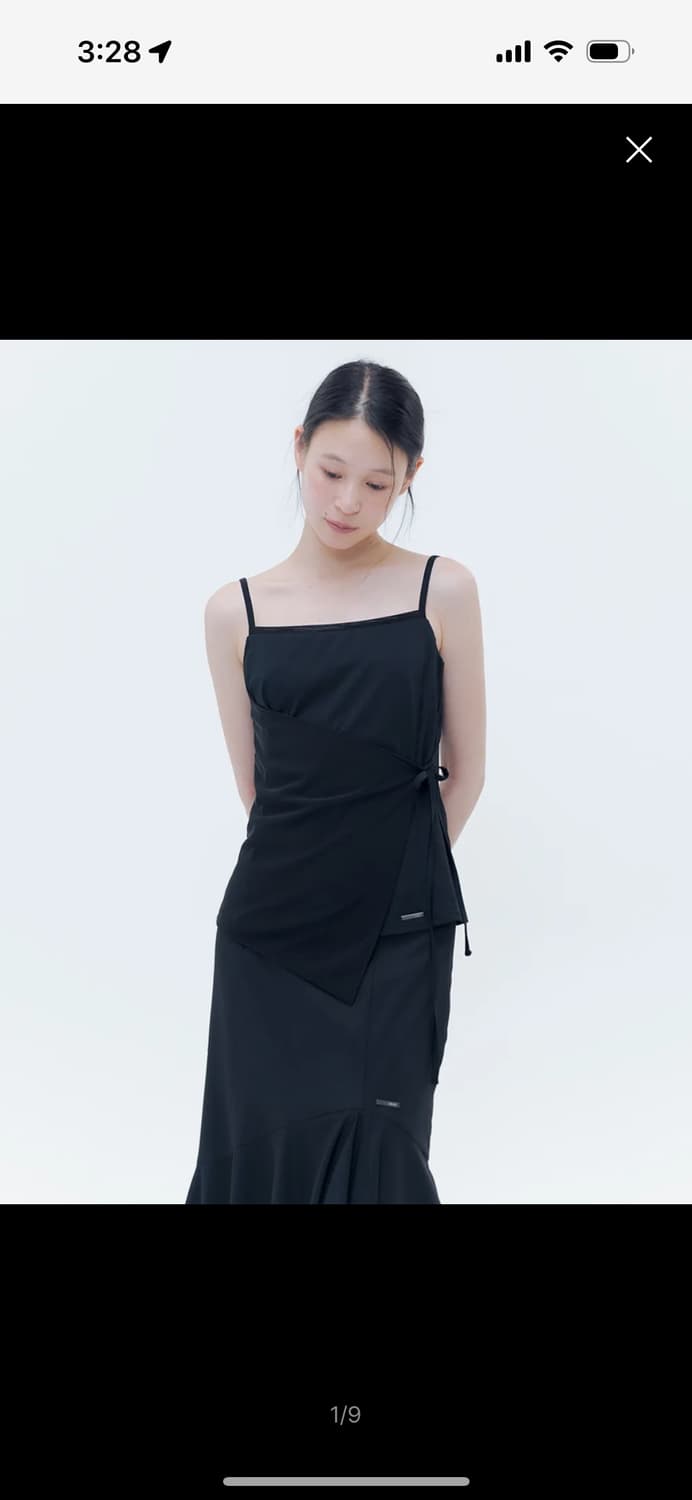 미세키서울 Sneer mod wrap sleeveless BLACK 2 상품이미지1