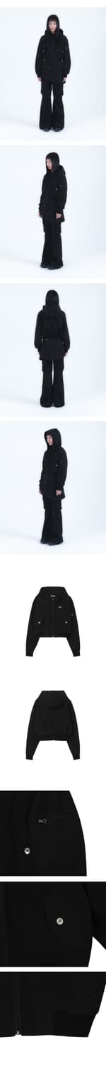 미세키 서울 포켓 후디 자켓 블랙 상품이미지2