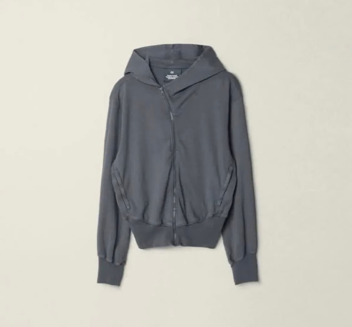 (M) 누마레 ee 커브드 후드집업 차콜 25fw 상품이미지1