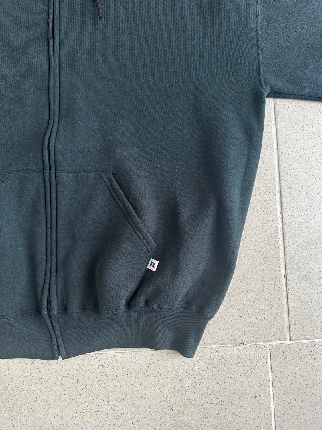 90s 빈티지 러셀 후드집업 블랙 XXL 상품이미지4