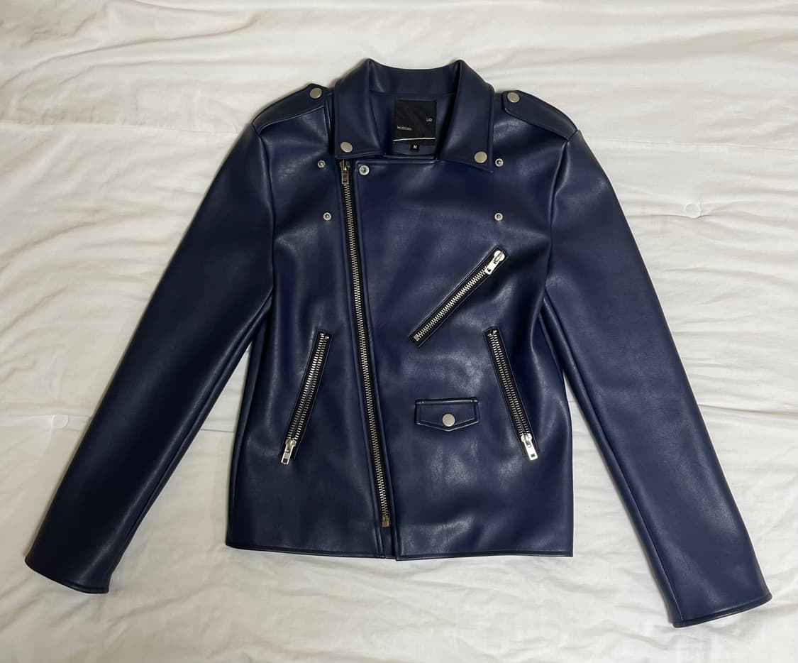 [M]라드뮤지션 에코 레더 라이더 자켓 상품이미지2