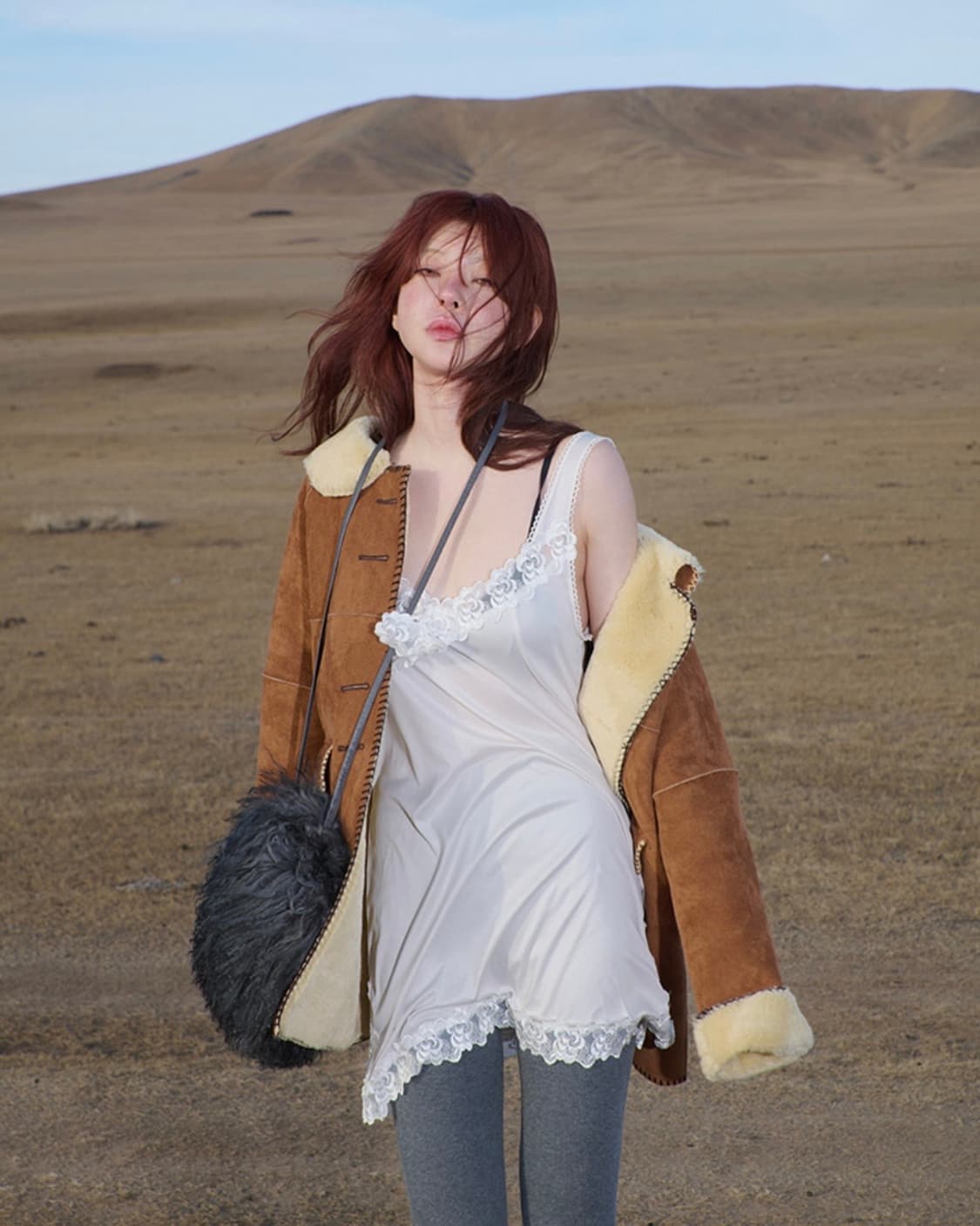 (새상품) 프레클 로즈 레이스 슬립 미니 드레스 시눈 스컬프터 누아누 상품이미지1