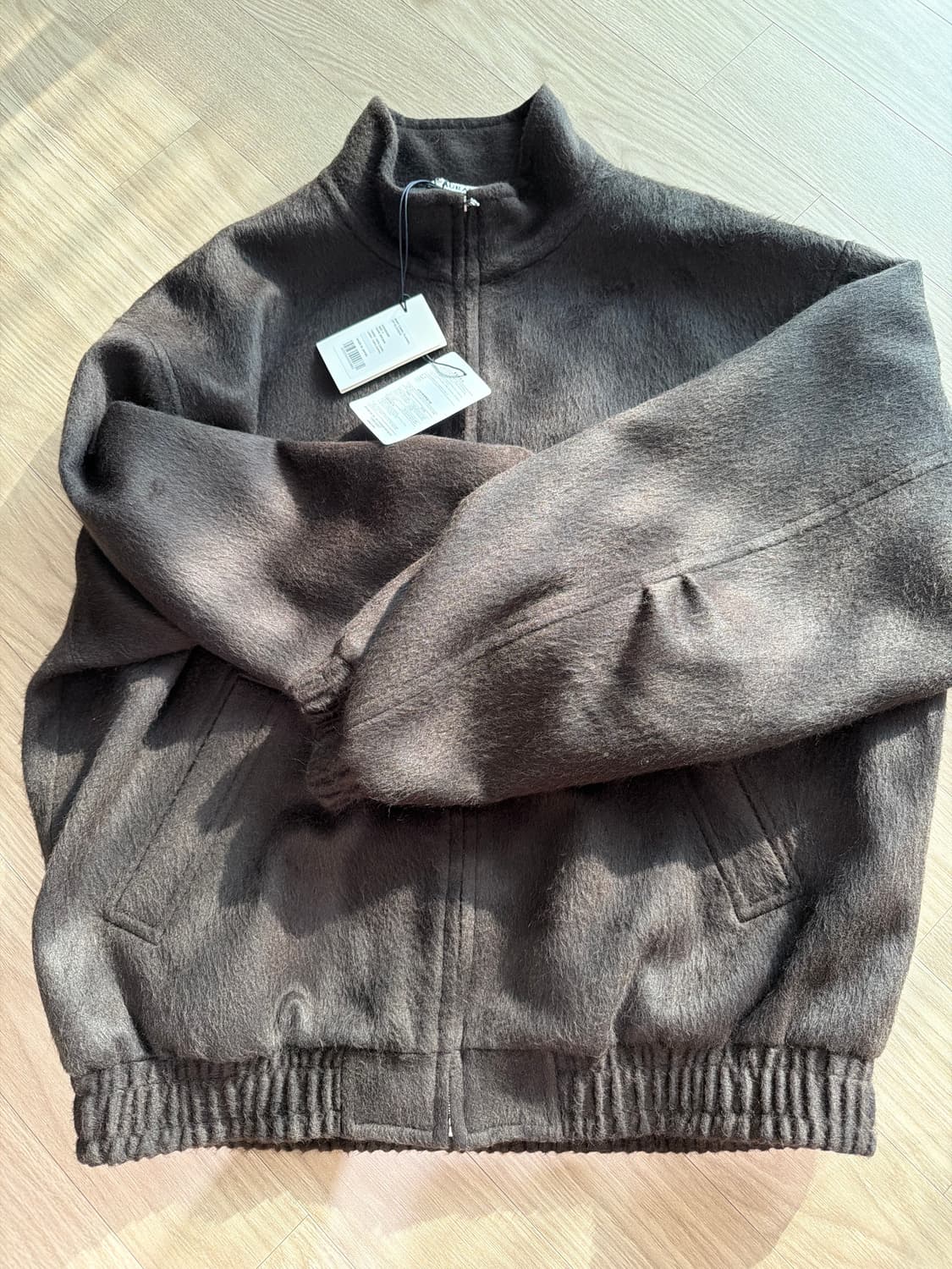 오라리 25aw 카멜 블루종 5사이즈 새상품 상품이미지2