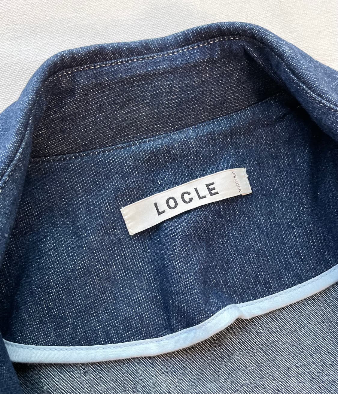 로우클래식 LOW CLASSIC 데님 투웨이 청 원피스 청 자켓 치마 상품이미지3