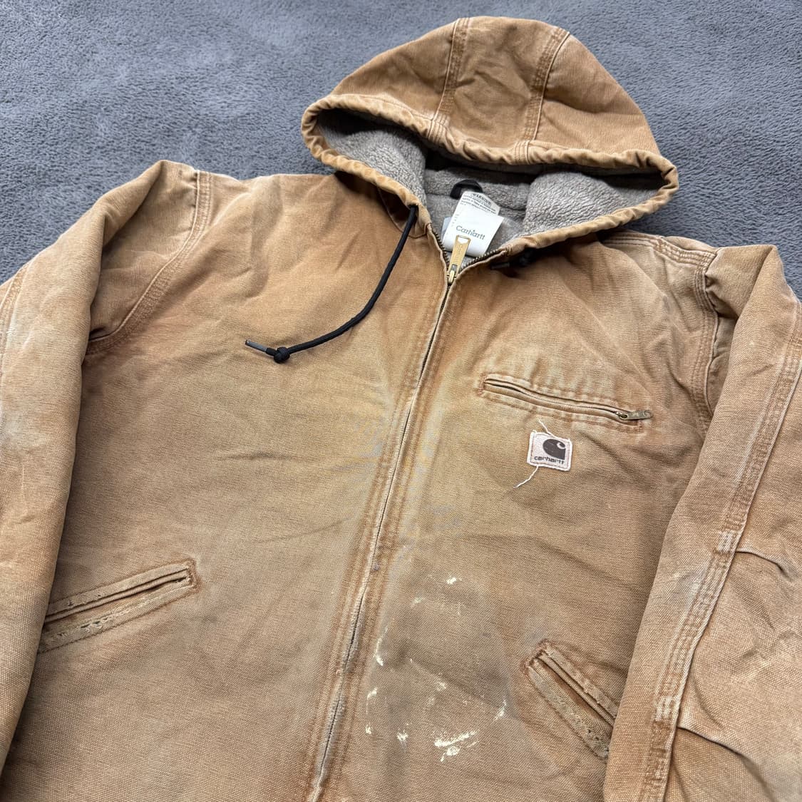 [ 정품/L ] 칼하트 J141 BRN 덕액티브 후드 자켓 상품이미지1