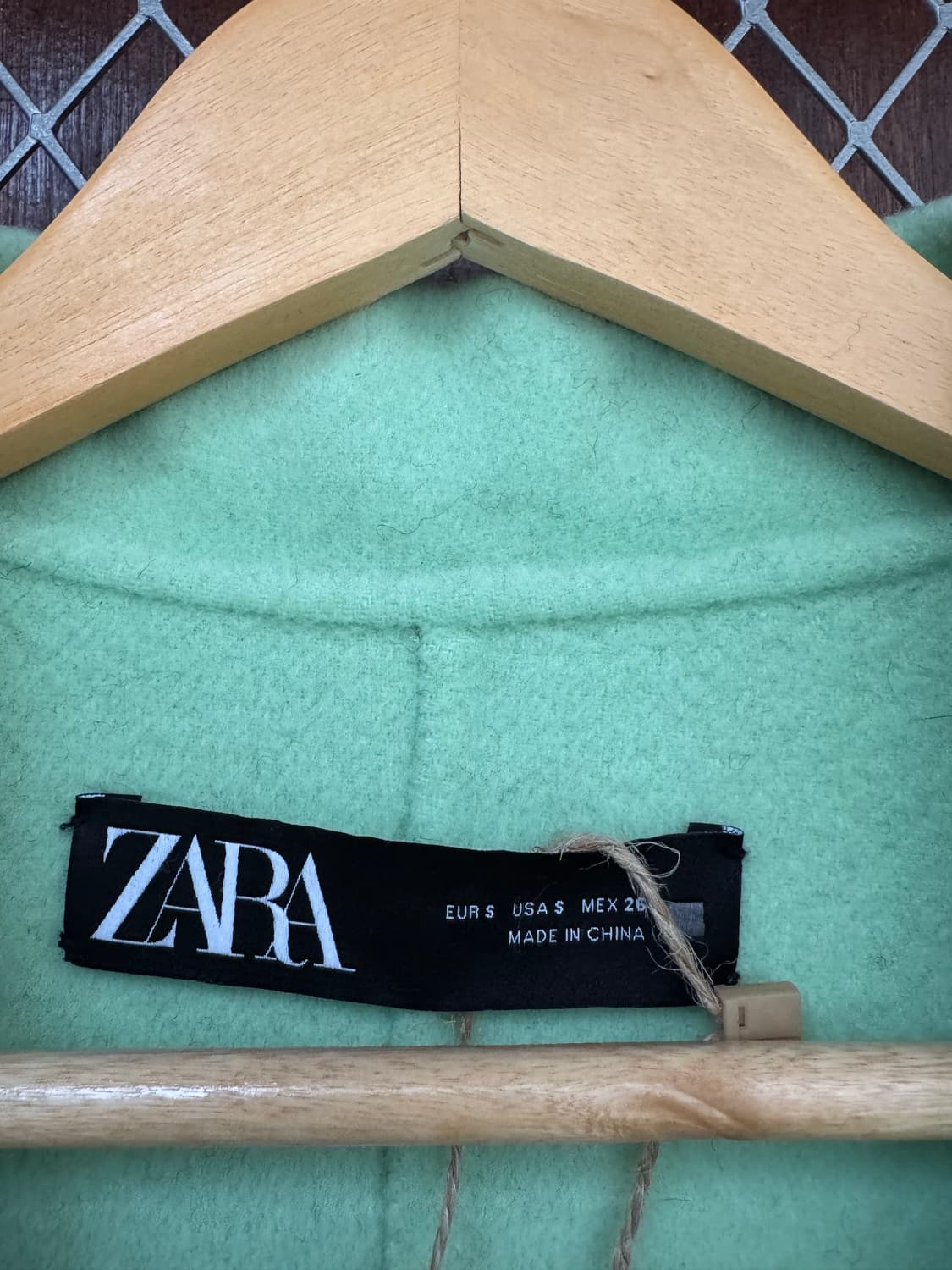 zara 자라 민트 오버핏 카라 모직 울 코트 S 상품이미지5